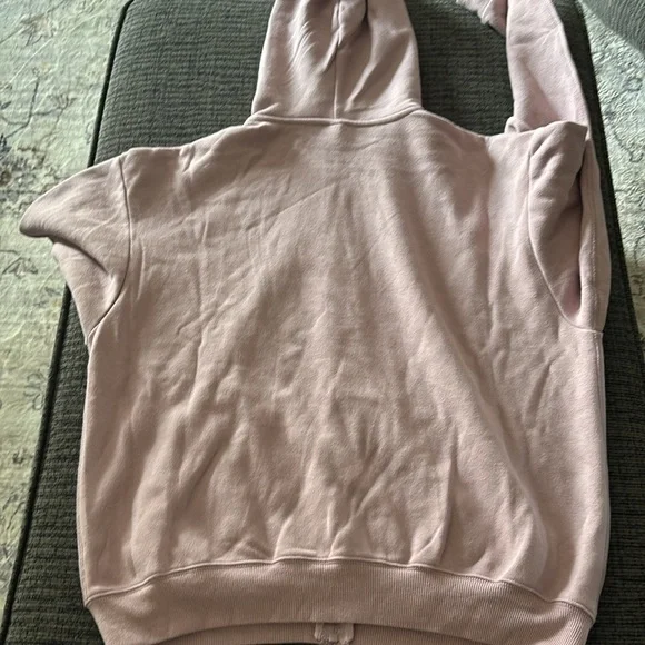 Skims cotton fleece zip up Hooded Jacket color dusk - Picture 3 of 3